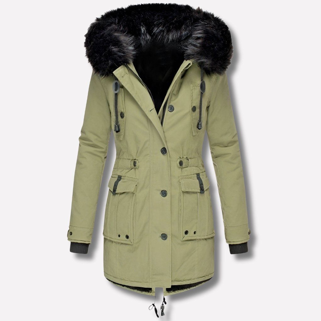 Women's Parka Jacket Hooded Water Resistant