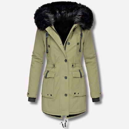 Women's Parka Jacket Hooded Water Resistant