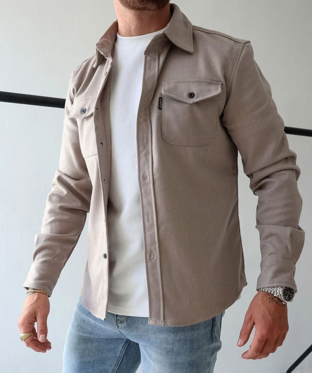 Men's Slim Fit Dress Shirt Cotton White