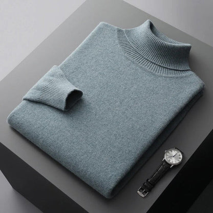 Men's Turtleneck Sweater Elegant Layered