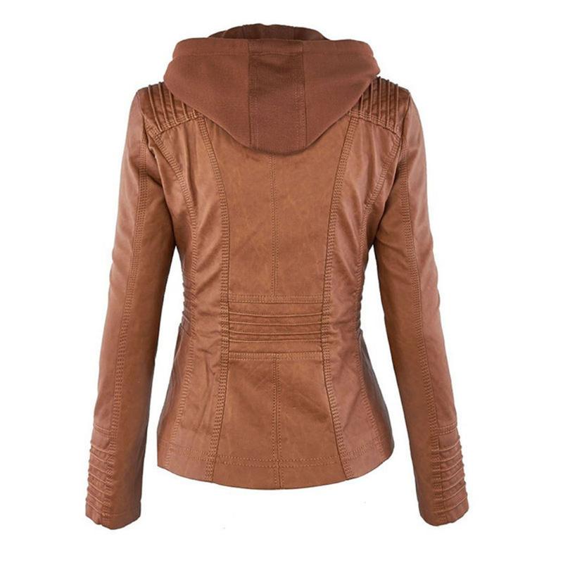 Women's Classic Leather Moto Jacket