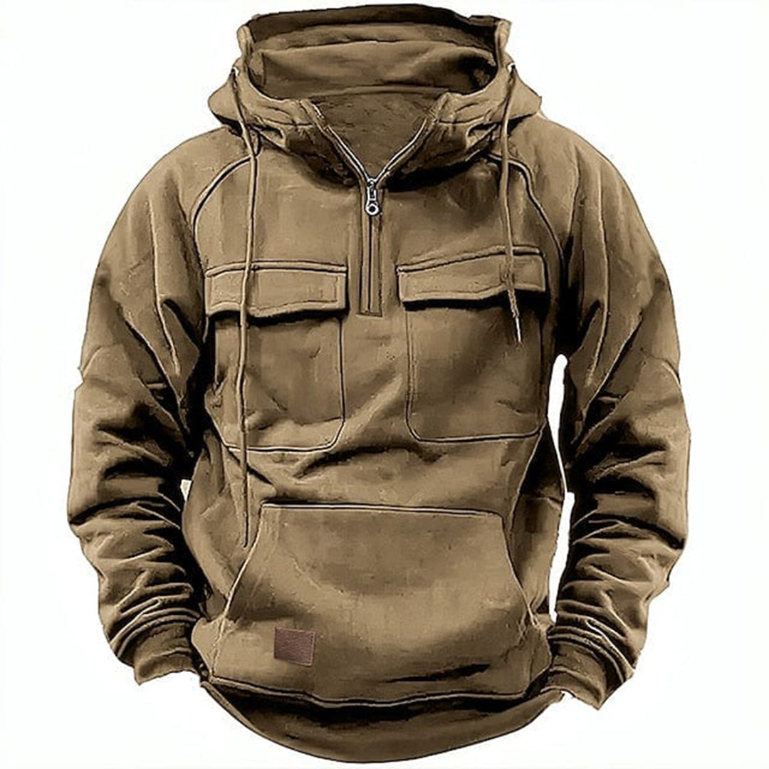 Men's Retro Motorcycle Hoodie Rugged Style Comfortable