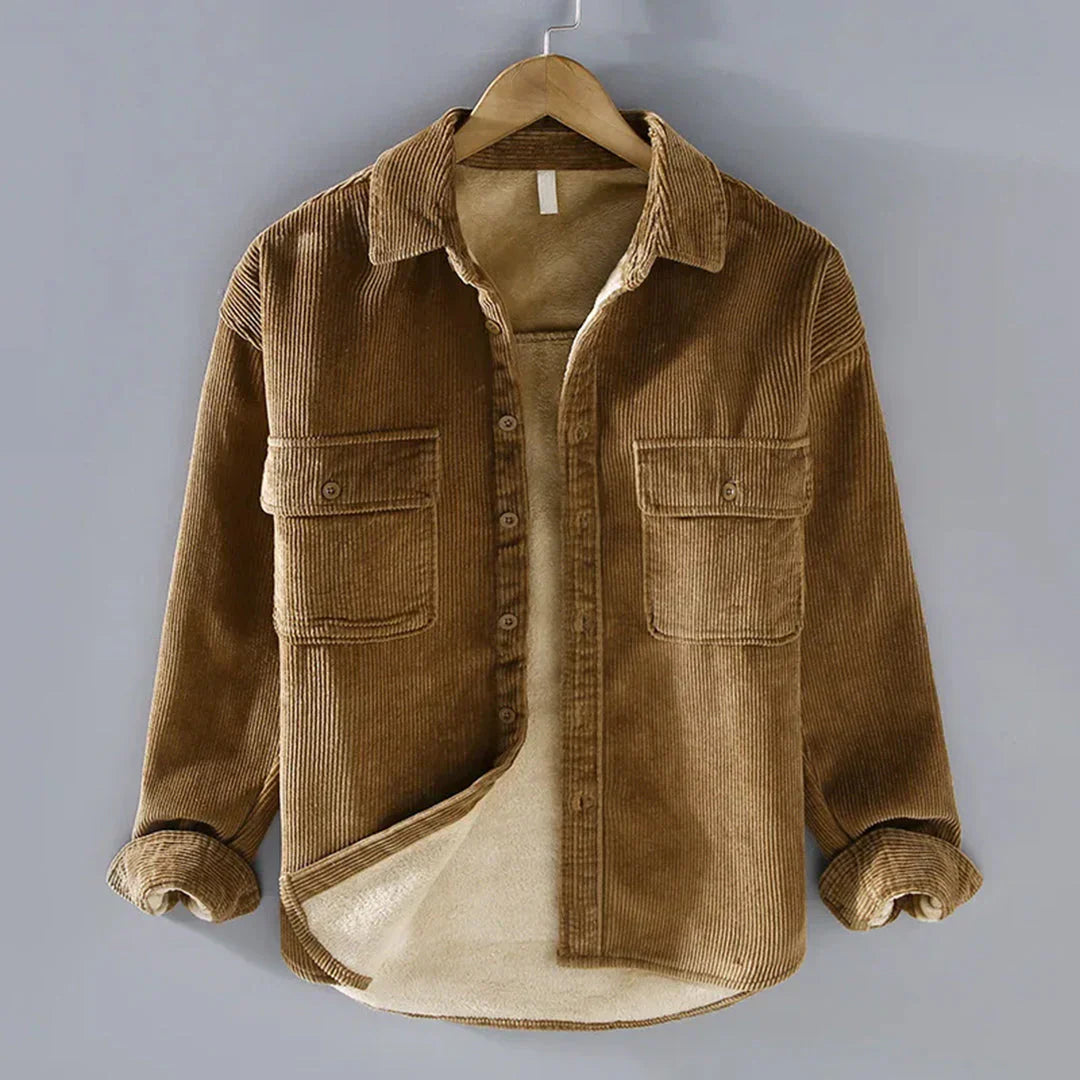 Men's Corduroy Shirt Warm Casual