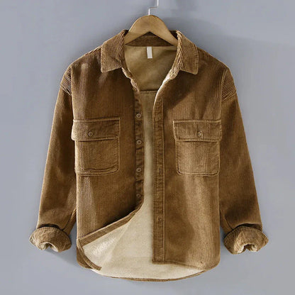 Men's Corduroy Shirt Warm Casual