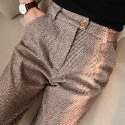 Women's High Waist Straight Leg Pants - Vonnera