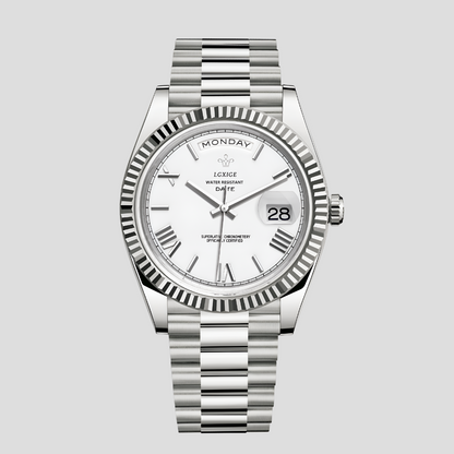 Men's Classic Leather Wristwatch 41mm - Vonnera