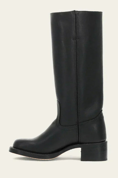 Women's Mid Calf Boots Closed Toe Block Heel