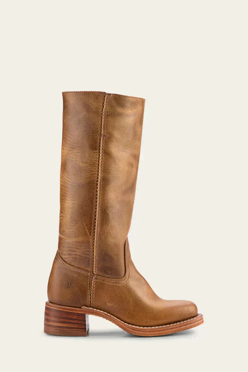 Women's Mid Calf Boots Closed Toe Block Heel