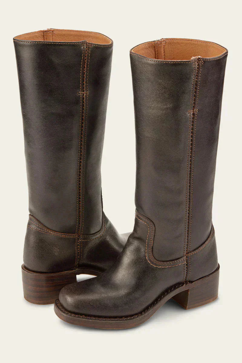 Women's Mid Calf Boots Closed Toe Block Heel - Vonnera