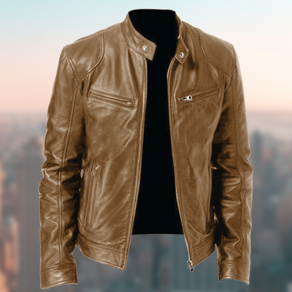Men's Leather Jacket Timeless Brown