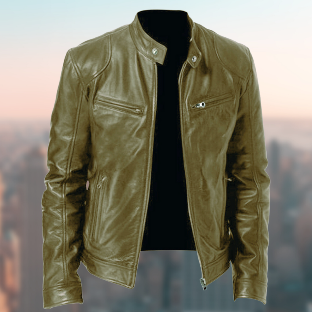 Men's Leather Jacket Timeless Brown