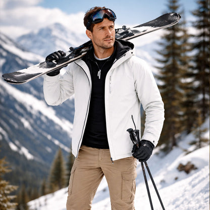 Waterproof Softshell Rain Jacket Windproof Hooded Outdoor Coat