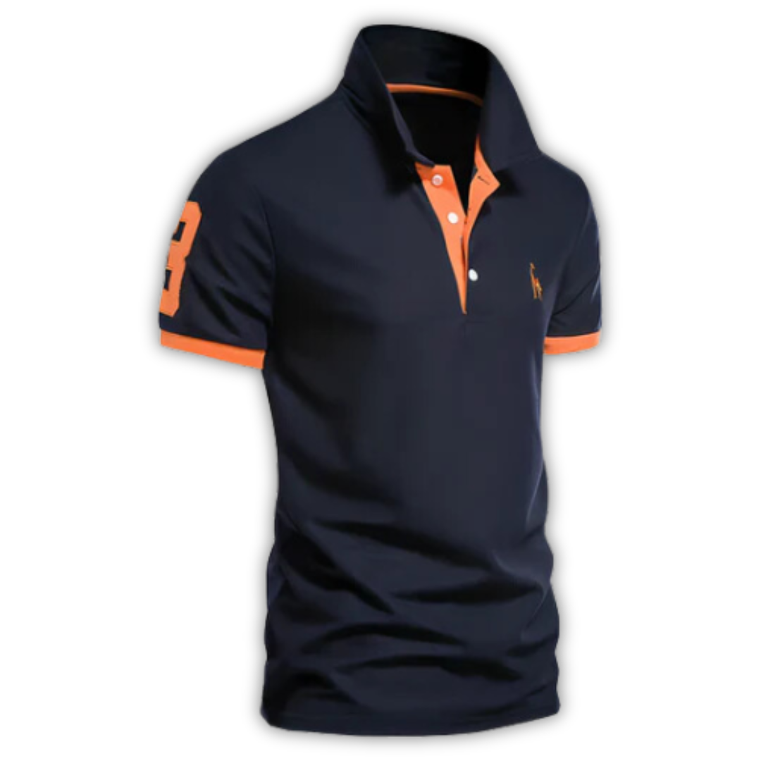 Men's Short Sleeve Polo Shirt Contrast Trim - Vonnera