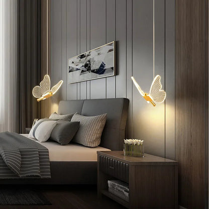 Butterfly Pendant Lamp Led Colorful