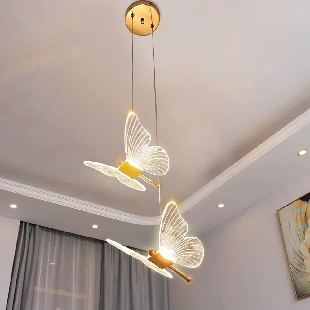 Butterfly Pendant Lamp Led Colorful