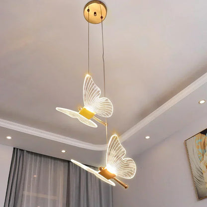 Butterfly Pendant Lamp Led Colorful