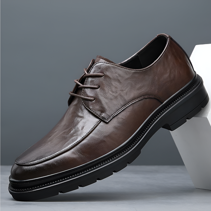 Men's Leather Oxford Shoes Classic Elegance Brown