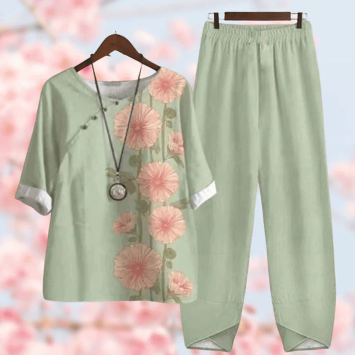 Women's Floral Two Piece Outfit