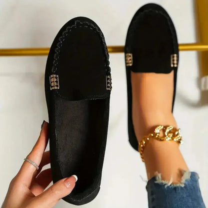 Women's Black Loafers Lightweight Comfort - Vonnera