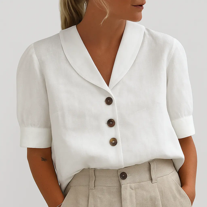 Women's Casual Lightweight T-Shirt Summer White - Vonnera