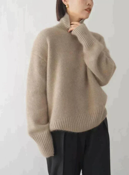 Women's Turtleneck Sweater High Neckline