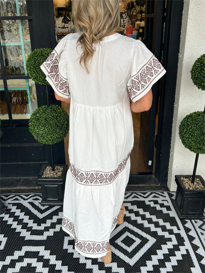 Women's Flowy Loose Fit Maxi Dress Tummy Control
