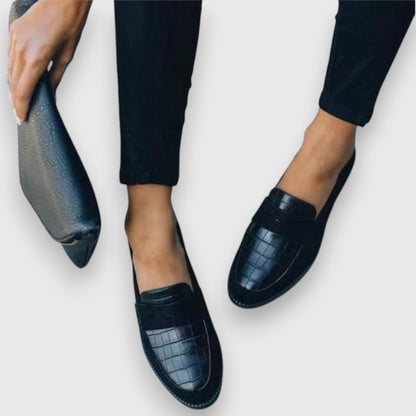 Colleen Women's Leather Loafers Black