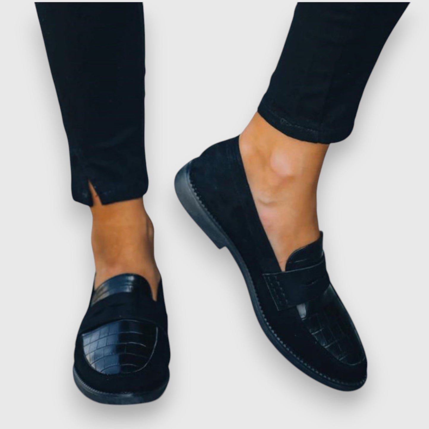 Colleen Women's Leather Loafers Black