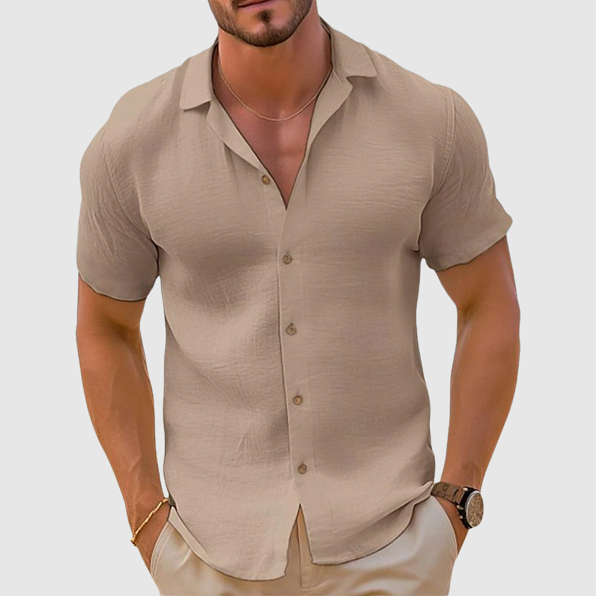 Lorenzo Men's Casual Blouse - Vonnera