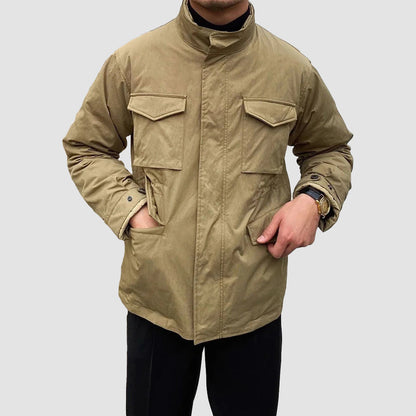 Lorenzo Vitali Men's Retro Work Jacket Vintage Cotton