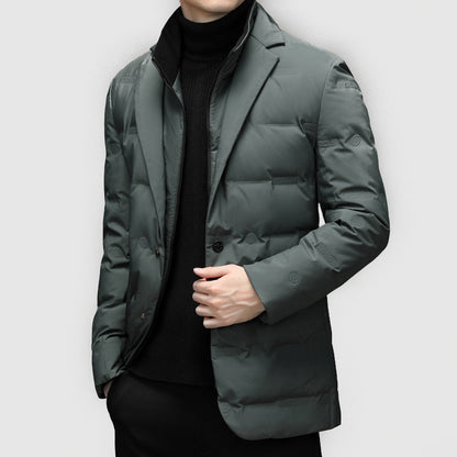 Lorenzo Vitali Men's Down Jacket Lightweight Insulated Water-Resistant - Vonnera