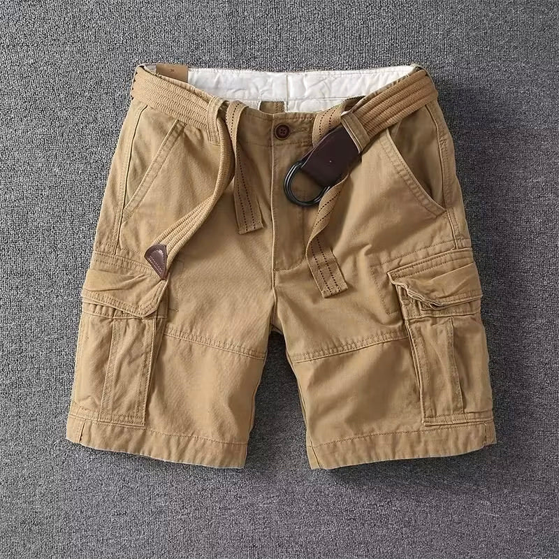 Men's Cargo Shorts Belted Multi Pocket - Vonnera