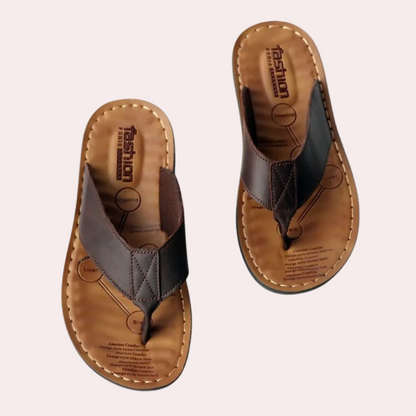 Men's Leather Casual Slippers - Vonnera