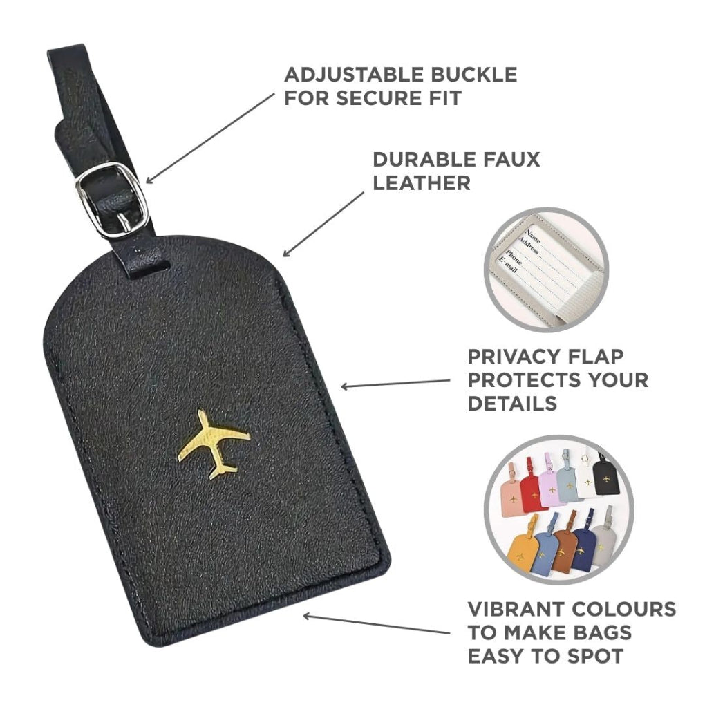 Leather Luggage Tag Personalized - Vonnera