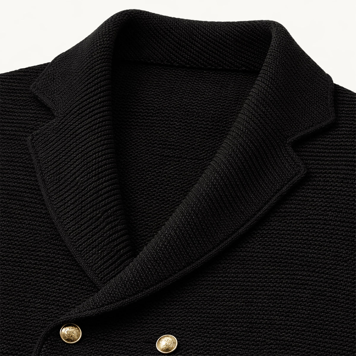 Men's Double Breasted Knit Cardigan Smart Casual