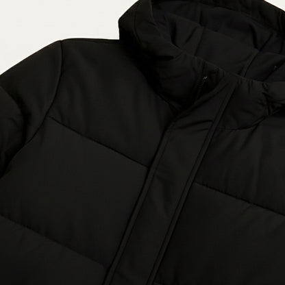 Men's Long Puffer Hooded Winter Coat