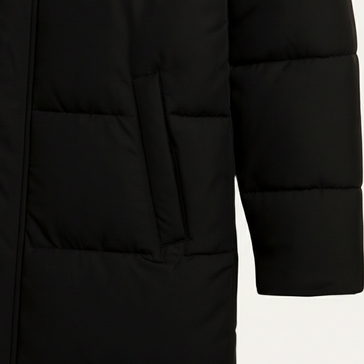 Men's Long Puffer Hooded Winter Coat