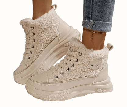 Women's Lace Up Ankle Boots Platform Design - Vonnera