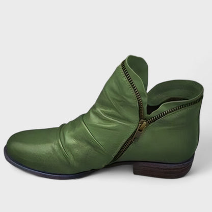Women's Ankle Boots Side Zip Black
