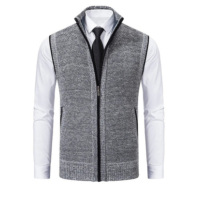 Men's Vest Polished Layered Refined Details