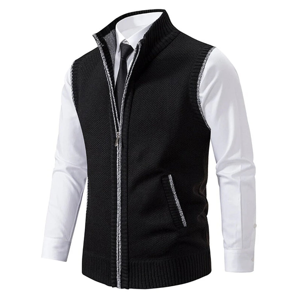 Men's Vest Polished Layered Refined Details - Vonnera