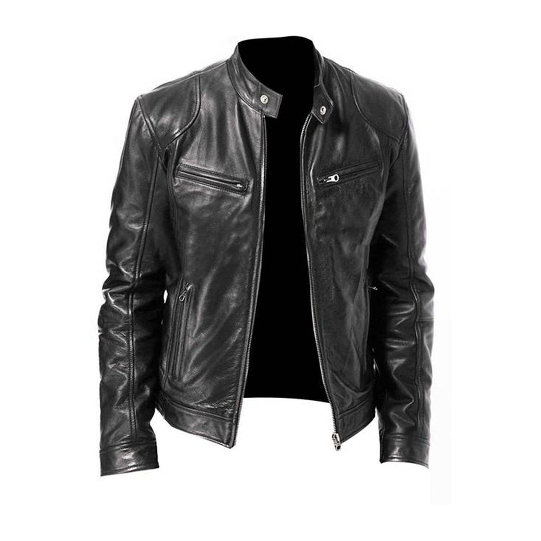 Men's Leather Summer Jacket Comfortable Durable - Vonnera