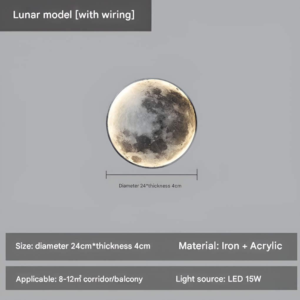 Moon Table Lamp Soft Glow Ambient Lighting - Vonnera
