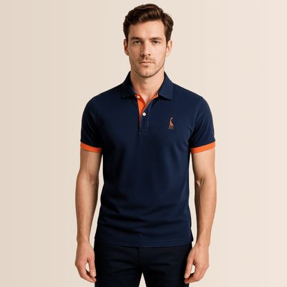 Men's Cotton Polo Shirt Stand Collar - Vonnera