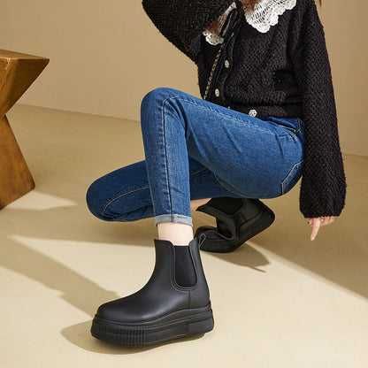 Women's Elastic Ankle Boots Platform Style