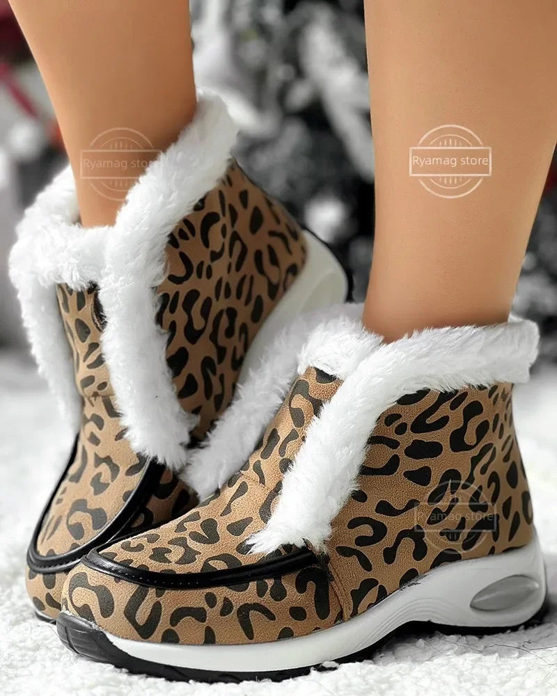 Women's Low Ankle Boots Slip On Platform