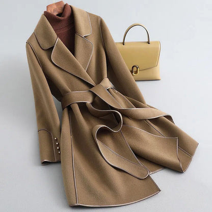 Aria Virgin Wool Trench Coat