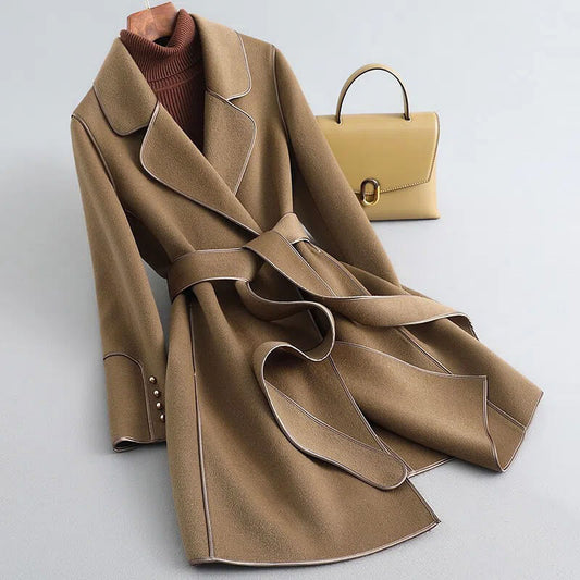 Aria Virgin Wool Trench Coat