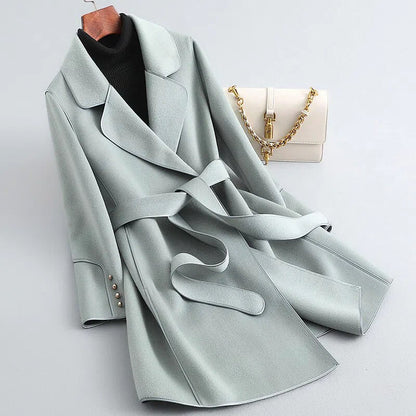 Aria Virgin Wool Trench Coat