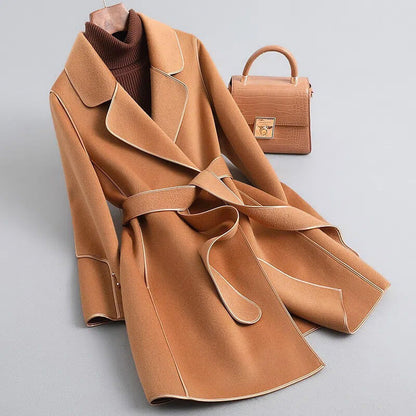 Aria Virgin Wool Trench Coat